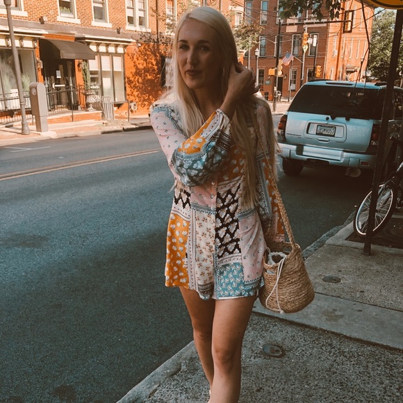 Patchwork Longsleeve Romper - Picture 5 of 5